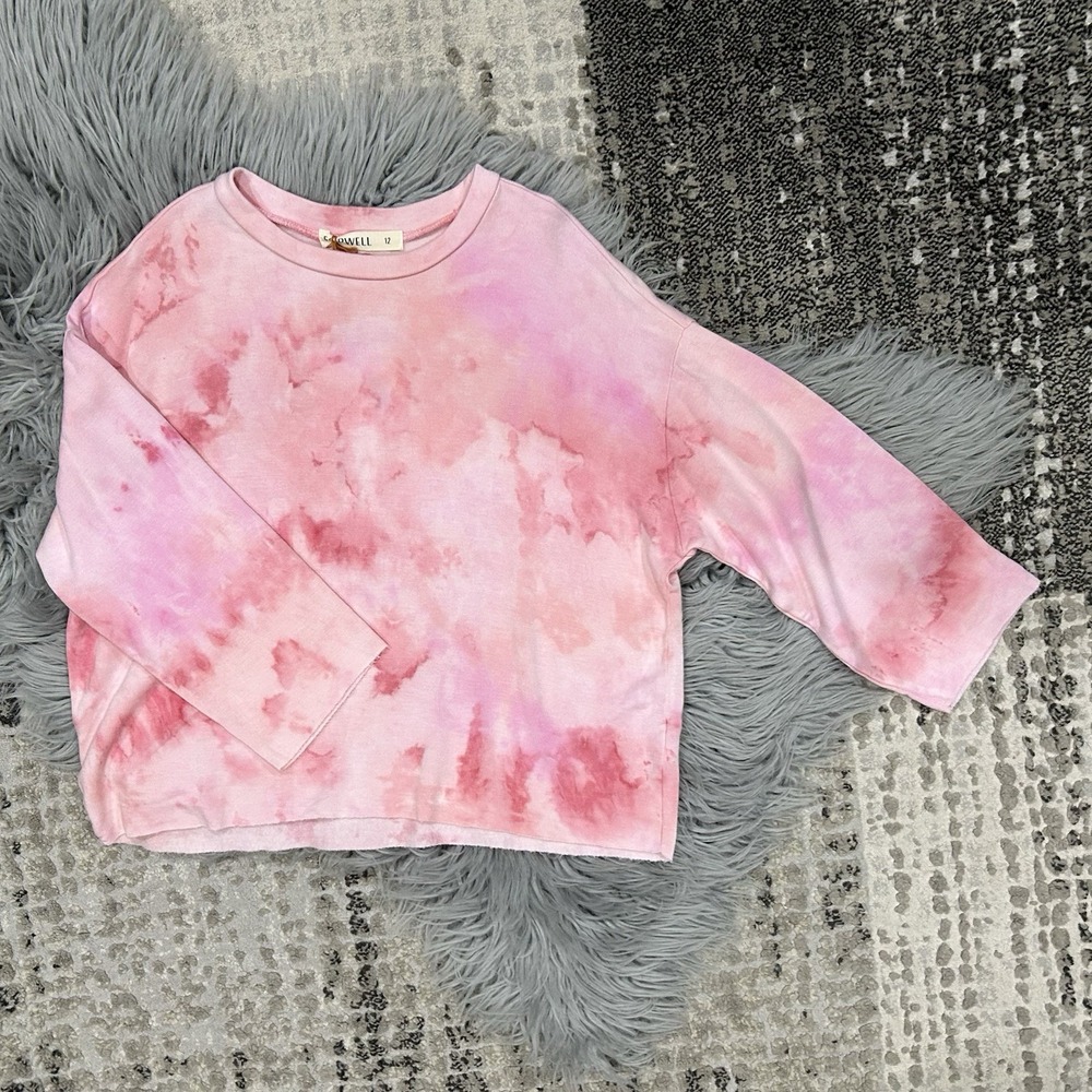 Fairwell‎ Girls Pink Berry Hermosa Pullover Sweatshirt Size 12Y NWT $64